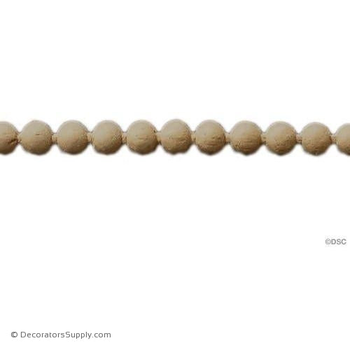 Bead-Ren. 3/8H - 3/16Relief-woodwork-furniture-moulding-Decorators Supply