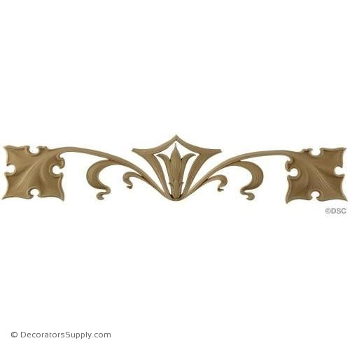 Ivy Vines - Art Nouveau 7H X 32 3/8W - 3/8Relief-appliques-for-woodwork-furniture-Decorators Supply