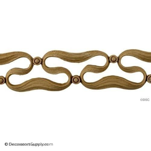 Vine Scroll - Art Nouveau - 1 7/8H - 3/16Relief-moulding-for-furniture-woodwork-Decorators Supply