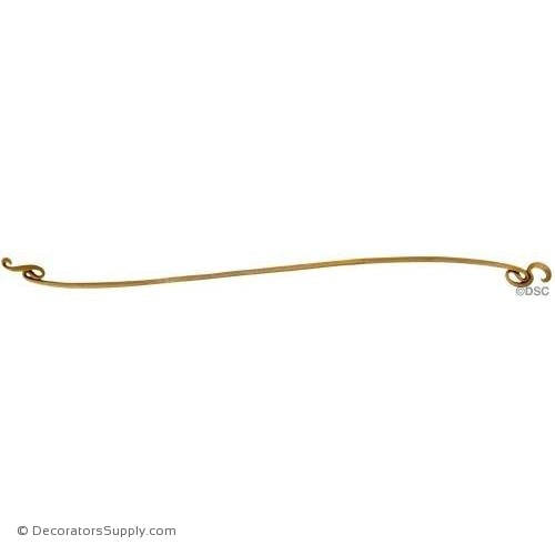 Scroll - Art Nouveau 29 1/2H X 1 1/4W - 3/16Relief-ornaments-for-woodwork-furniture-Decorators Supply