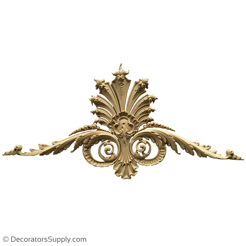 Shell Cartouche - Louis XV 14  1/4H X 27  1/2W - 3/4Relief