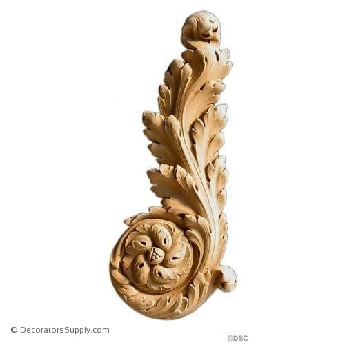 Leaf Scroll - Louis XVI 14H X 6W - 1Relief-ornaments-furniture-woodwork-Decorators Supply