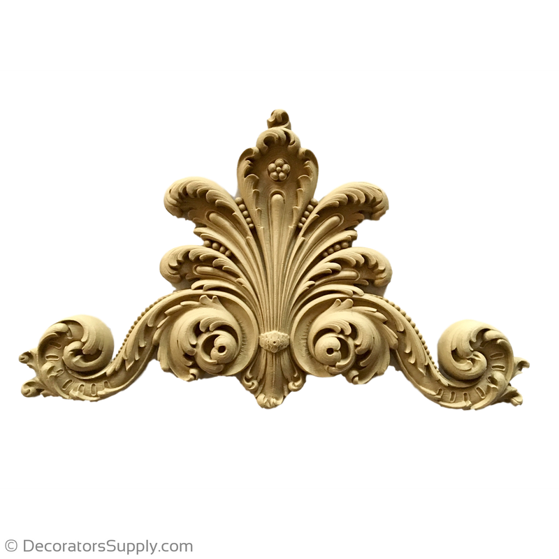 Cartouche - Rococo - Louis XV 10H X 17W - 1 1/4Relief