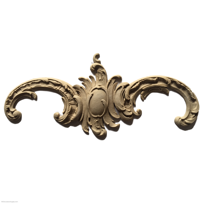 Cartouche - Rococo - Louis XV 5H X 11  1/2W - 5/16Relief