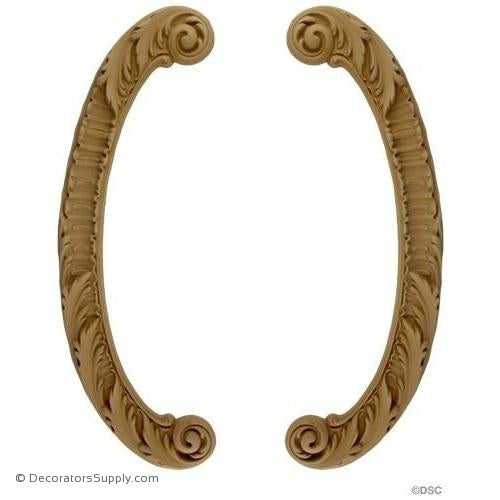 Scroll - Rococo - Louis XV Pr. 19H X 7W - 5/8Relief-ornaments-for-furniture-wooodwork-Decorators Supply