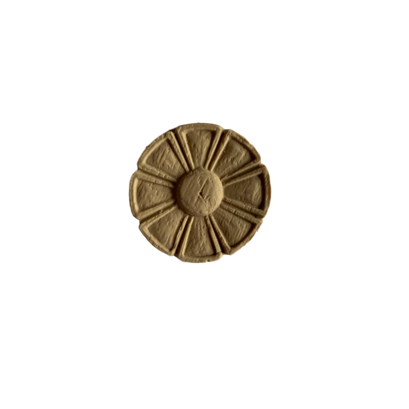 Art Deco-Rosette - Circle- - 1 3/8Diameter - 1/8Relief