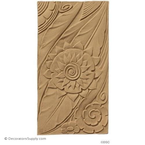 Art Deco- 11H X 6W - 3/16Relief-appliques-for-woodwork-furniture-Decorators Supply