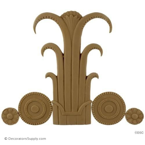 Art Deco- 8H X 10 1/4W - 3/8Relief-appliques-for-woodwork-furniture-Decorators Supply