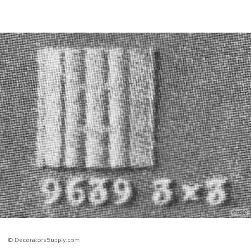 Art Deco- 3H X 3W - 1/8Relief-appliques-for-woodwork-furniture-Decorators Supply