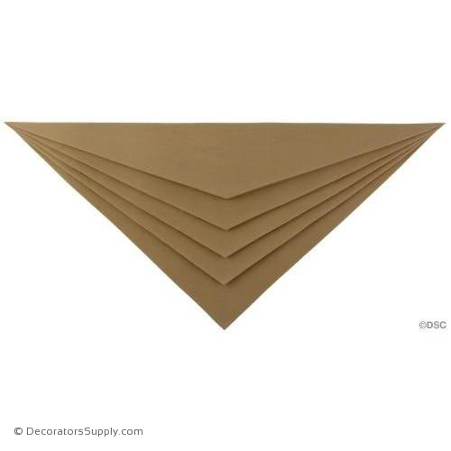 Art Deco- Chevron - 8 5/8H X 17 1/8W - 7/8Relief-appliques-for-woodwork-furniture-Decorators Supply