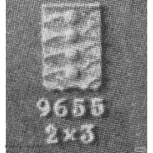 Art Deco-Rosette - Rectangular- 3H X 2W - 3/16Relief-appliques-for-woodwork-furniture-Decorators Supply