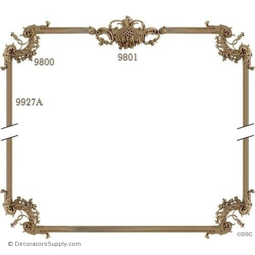 Wall Panel 1-9801 4-9800 12ft - 9927A-ornate-french-Decorators Supply