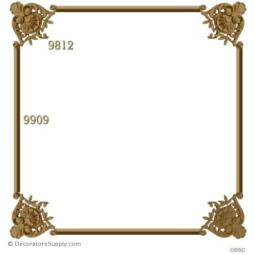 Wall Panel Design - 4-9812 12ft-9909-ornate-french-Decorators Supply