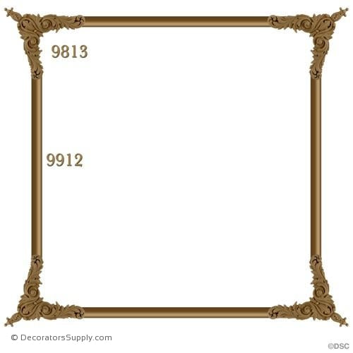 Wall Panel Design 4-9813 12ft-9912-ornate-french-Decorators Supply