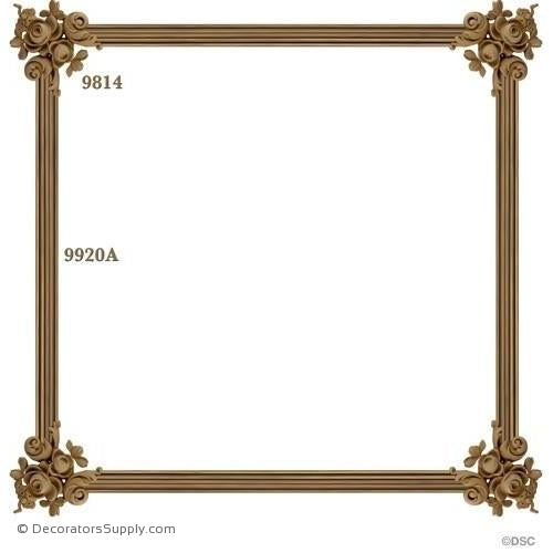 Wall Panel Design - 4-9814 12ft-9920A-ornate-french-Decorators Supply