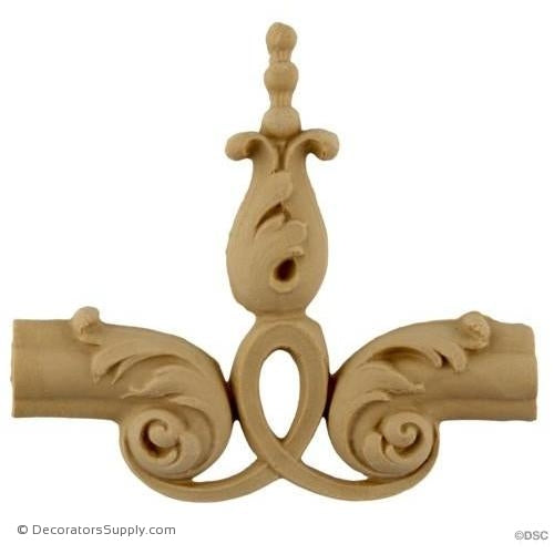 Wall Panel Design - Side Ornament- 4 1/4H X 4W-ornate-french-Decorators Supply