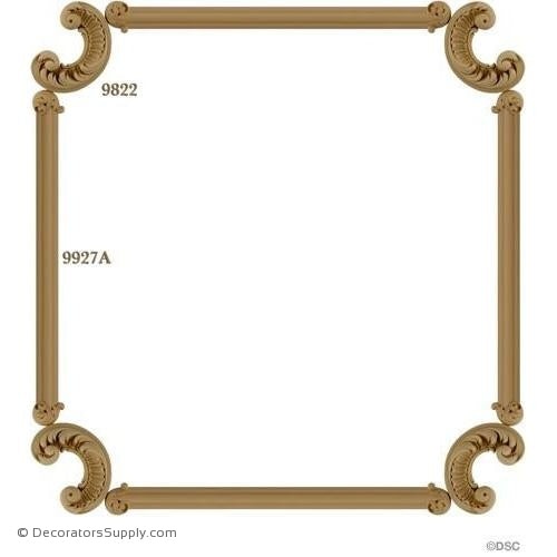 Wall Panel Design 4-9822 12-9927A-ornate-french-Decorators Supply