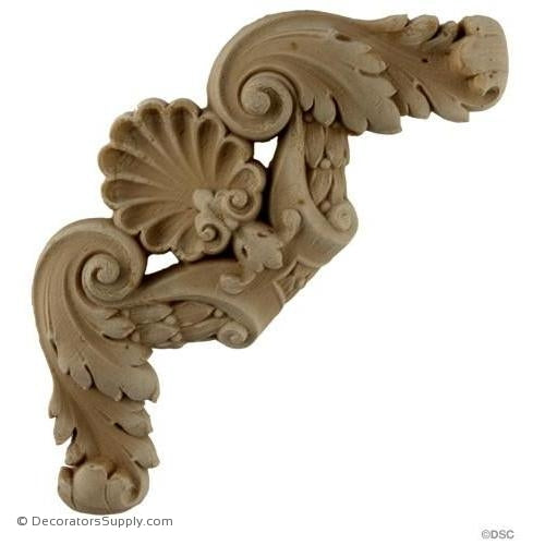 Wall Panel Design - Corner Ornament 5 1/2H X 5 1/2W- 7/8Rel-ornate-french-Decorators Supply