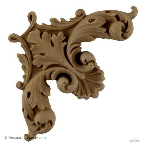Wall Panel Design - Corner Ornament 4 1/2H X 4 1/2W-7/8 Rel-ornate-french-Decorators Supply