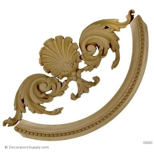 Corner Ornament - 8H X 8W- 3/4Rel - 9945WC Wood Corner Extra-ornate-french-Decorators Supply