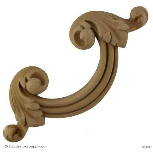 Wall Panel Design - Corner Ornament - 8H X 8W - 1 1/4 Rlf-ornate-french-Decorators Supply