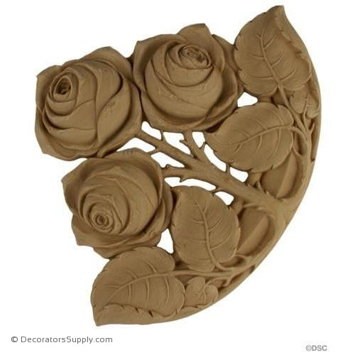 Wall Panel Design -Corner Orn- Art Nouveau - 6 1/2H X 6 1/2W-ornate-french-Decorators Supply