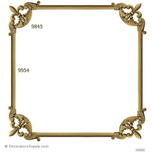 Wall Panel Design - 4-9843 12ft-9954-ornate-french-Decorators Supply