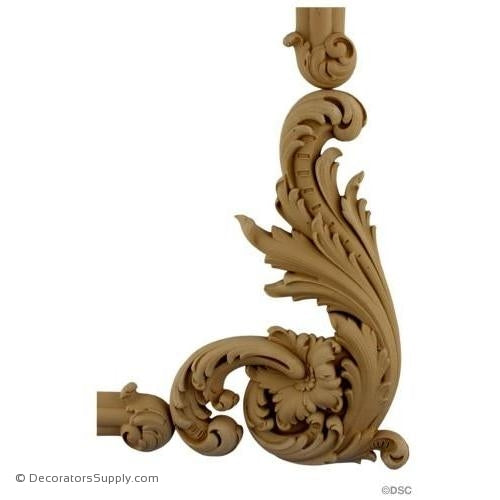 Wall Panel Design - Right Corner - 13 1/2H X 9 1/2W x 1 1/4"-ornate-french-Decorators Supply