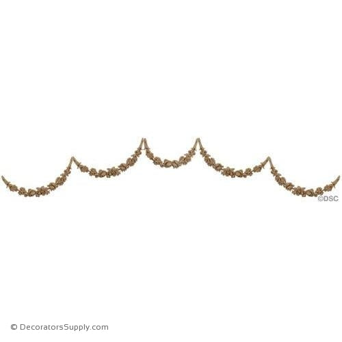 Wall Panel Design - Center Ornament - 7H X 51W-ornate-french-Decorators Supply