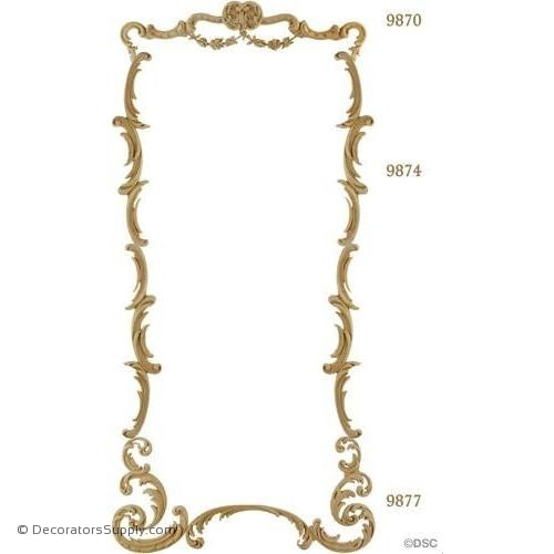 Wall Panel Design 1-9870 1-9877 12ft 9874-ornate-french-Decorators Supply