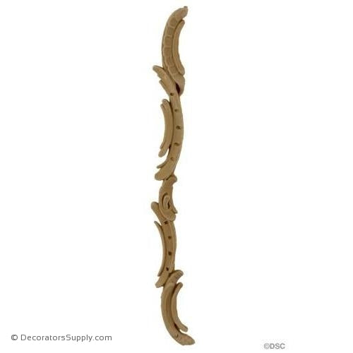 Running Scroll Moulding - 3/4"H X 8 1/4" Long Casts-ornate-french-Decorators Supply