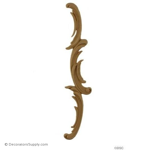 Running Scroll Moulding - Rococo - 1 3/4-ornate-french-Decorators Supply