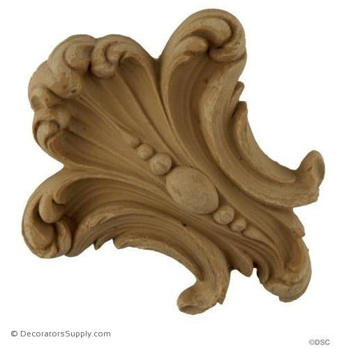 Wall Panel Design - Corner Ornament - 4H X 4W x 1" Relief-ornate-french-Decorators Supply