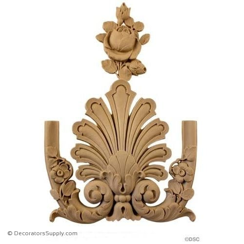 Shell-French Ren. 10 1/2H X 6 3/4W - 3/8Relief-ornate-french-Decorators Supply