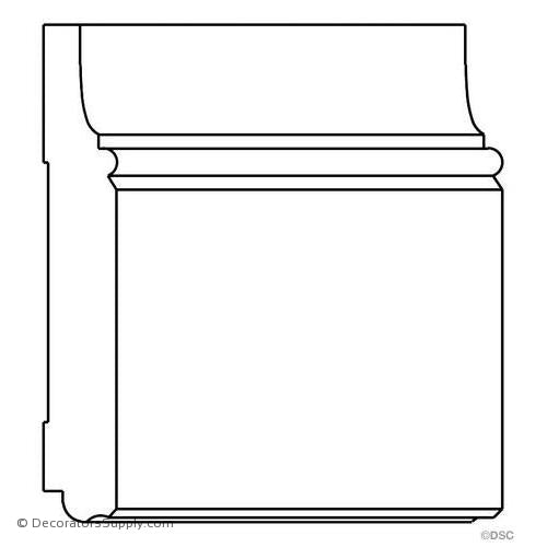 Base Moulding - Smooth - 1" x 7" Wide