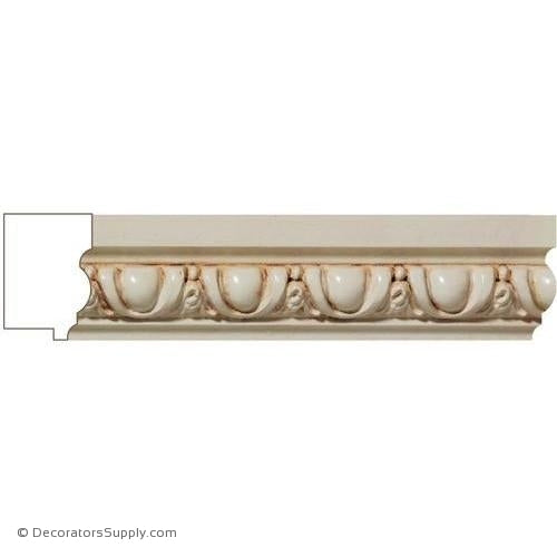 Mon Reale®  Egg & Dart Backband - 1 1/2 x 2 1/4