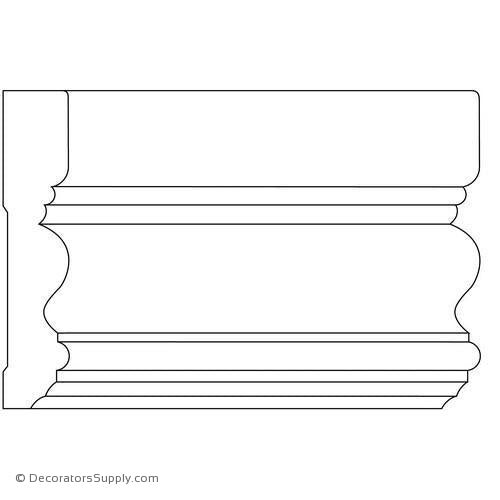 Case Moulding - Smooth - 13/16" x 4" Wide