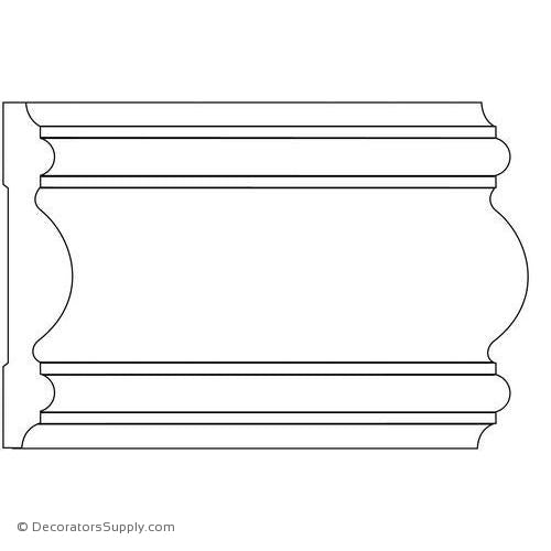 Case Moulding - Smooth - 3/4" x 4" Wide