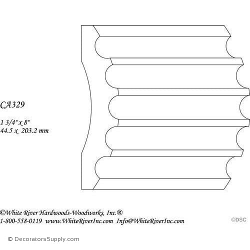 Case Moulding - Smooth - 1 3/4" x 8" Wide