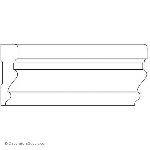 Case Moulding - Smooth - 13/16" x 2 1/2" Wide