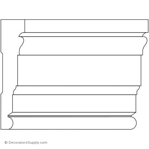 Case Moulding - Smooth - 1 1/16" x 4 1/2" Wide