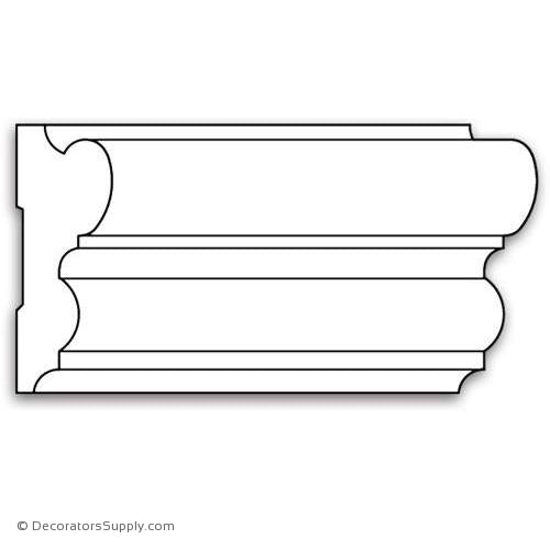 Case Moulding - Smooth - 1 1/16 x 3