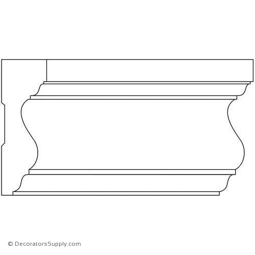 Case Moulding - Smooth - 1 1/16" x 3 1/4" Wide