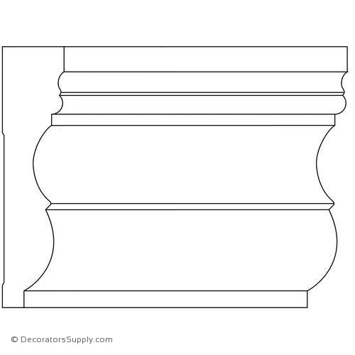 Case Moulding - Smooth - 1 1/16" x 4 1/2" Wide