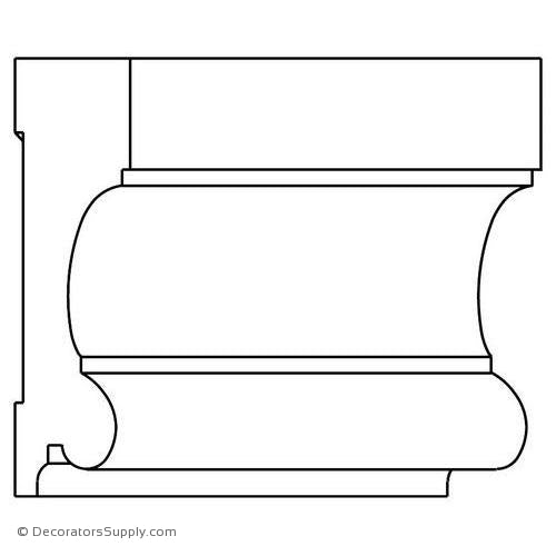 Case Moulding - Smooth - 1 5/16" x 5" Wide