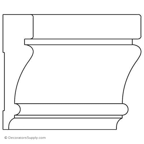 Case Moulding - Smooth - 1 5/16" x 5" Wide