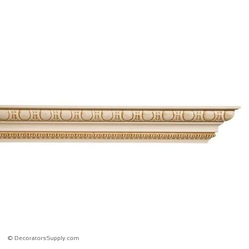 Crown Moulding - Embossed - 2 7/8" Proj x 3 3/4" Drop