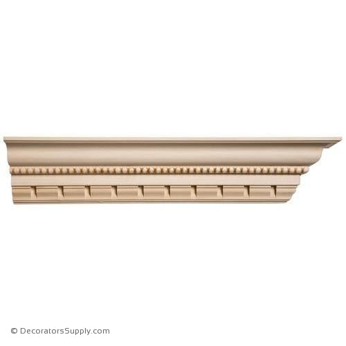 Crown Moulding-Embossed- 3 3/8"Proj x 4"Drop