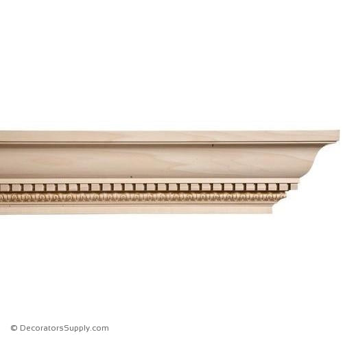Crown Moulding-Embossed- 4 1/4"Proj x 5 1/2"Drop