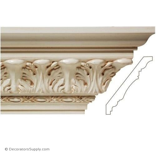 Mon Reale® Moulding Acanthus Leaf & Coin - 5-1/4" Proj. X 6-3/4" Drop